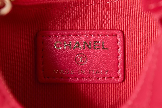 Chanel mini Lambskin & Gold-Tone Metal AS3232 red