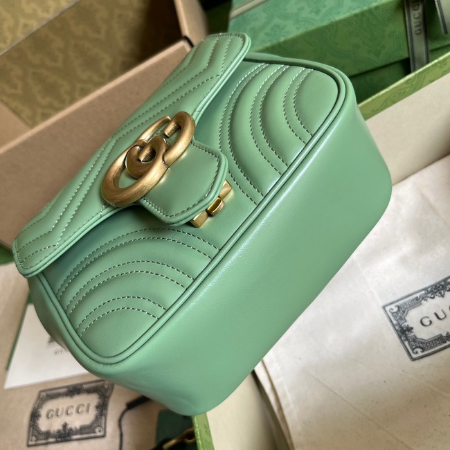 Gucci GG Marmont mini shoulder bag 739682 Sage green