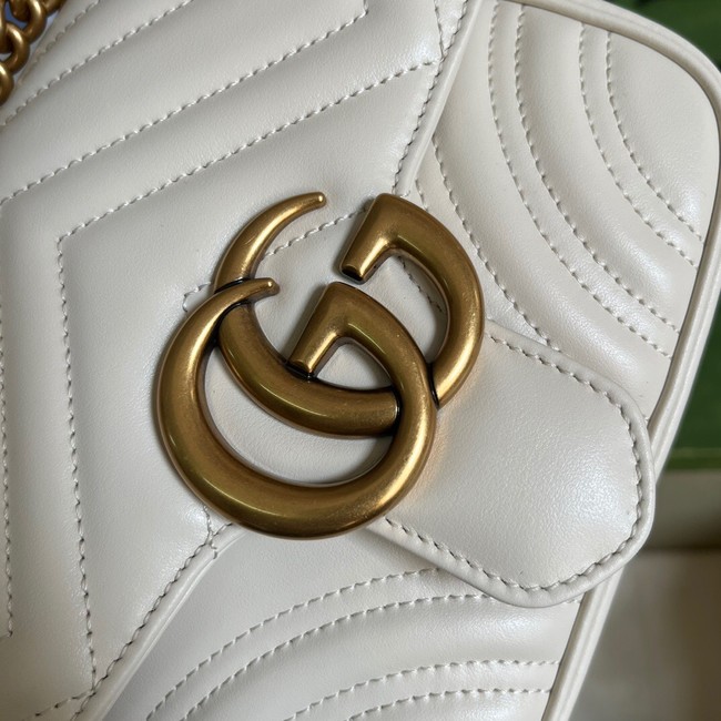 Gucci GG Marmont mini shoulder bag 739682 white