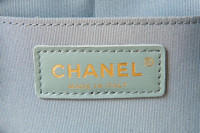 Chanel Backpack Sheepskin Original Leather AS2908 light blue