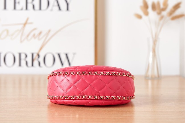 Chanel small Lambskin & Gold-Tone Metal AS3917 red