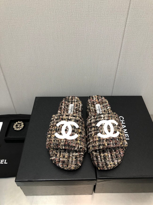 Chanel slippers heel height 3CM 93190-1