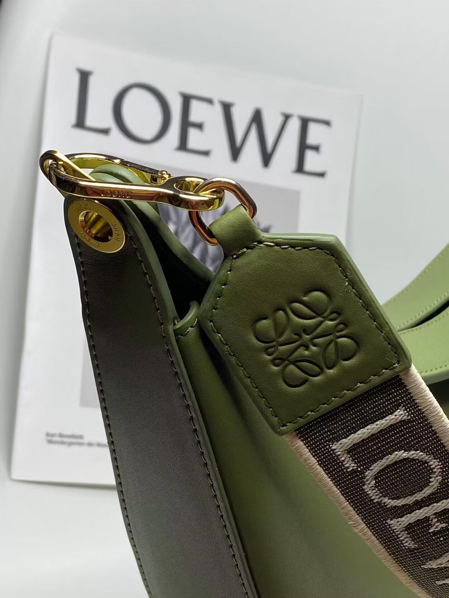 Loewe Original Shoulder Handbag LE30210 Green