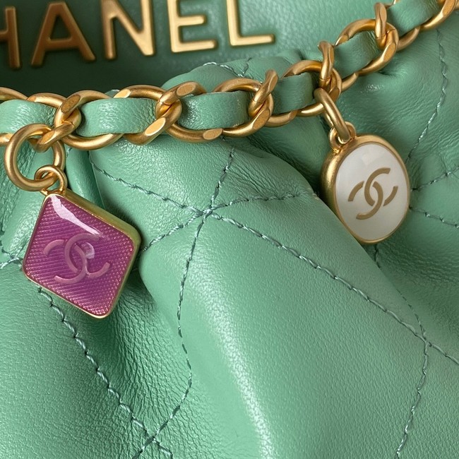 Chanel SMALL BUCKET BAG AS3793 Light Green