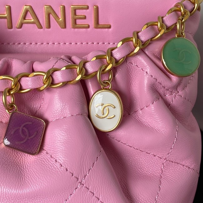 Chanel SMALL BUCKET BAG AS3793 PINK