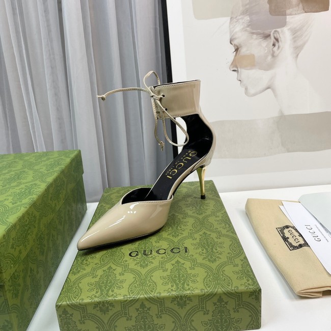 Gucci WOMENS HIGH HEEL PATENT PUMP 93177-4