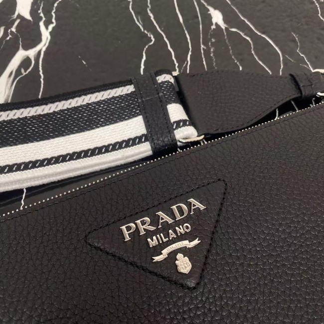 Prada Leather shoulder bag 1BH050 black