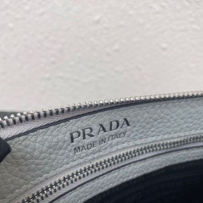 Prada Leather shoulder bag 1BH050 light blue