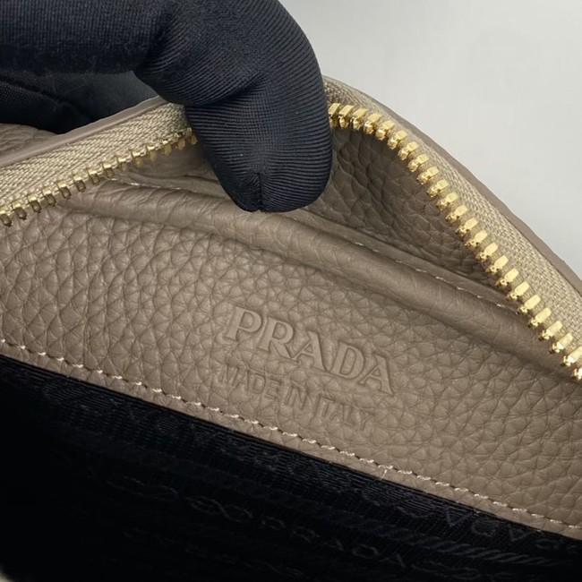 Prada Medium leather bag 1BH187 gray