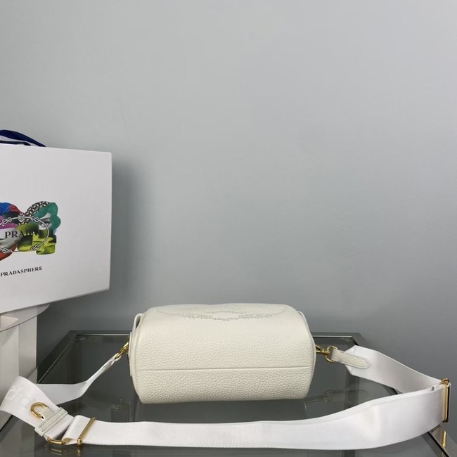 Prada Medium leather bag 1BH187 white