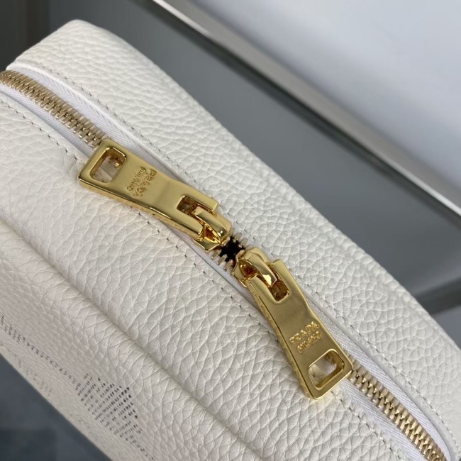 Prada Medium leather bag 1BH187 white