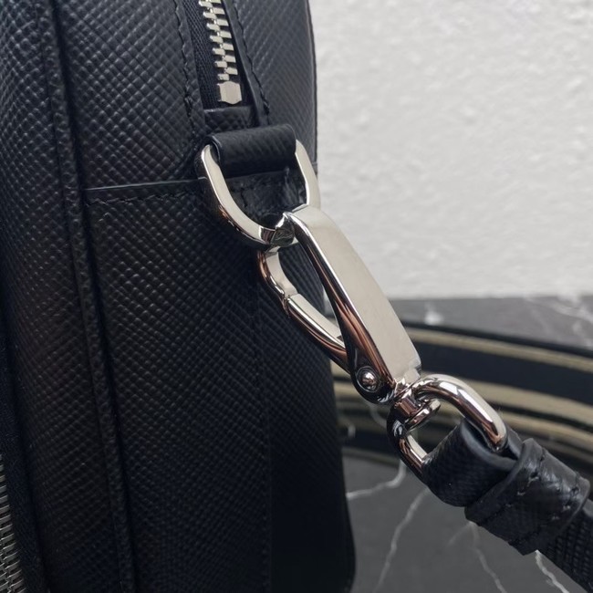 Prada Saffiano leather shoulder bag 2VH152 black