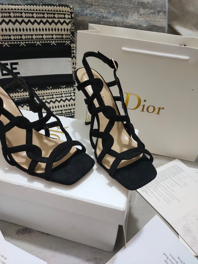 Dior D-FAME HEELED SANDAL Suede Calfskin 93202-1