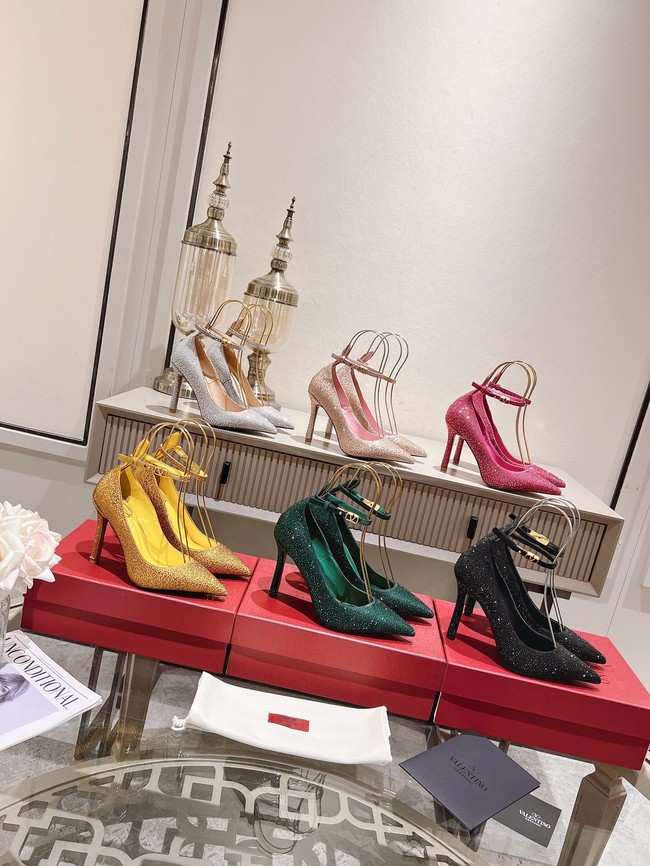 Valentino shoes Calfskin heel height 10CM 93218-3