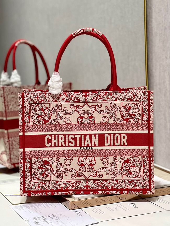 MEDIUM DIOR BOOK TOTE Embroidered M1296ZE