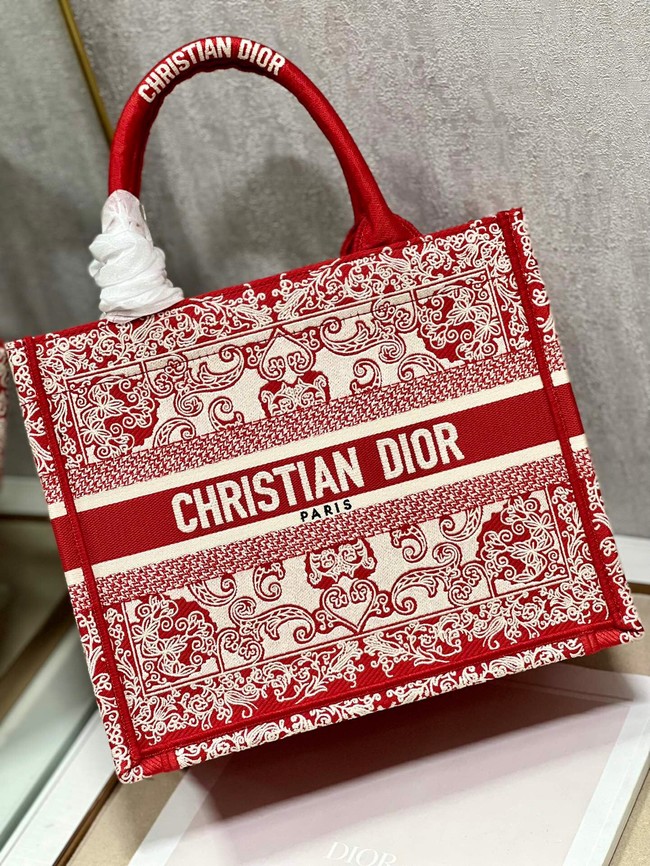 SMALL DIOR BOOK TOTE Embroidered M1265ZD