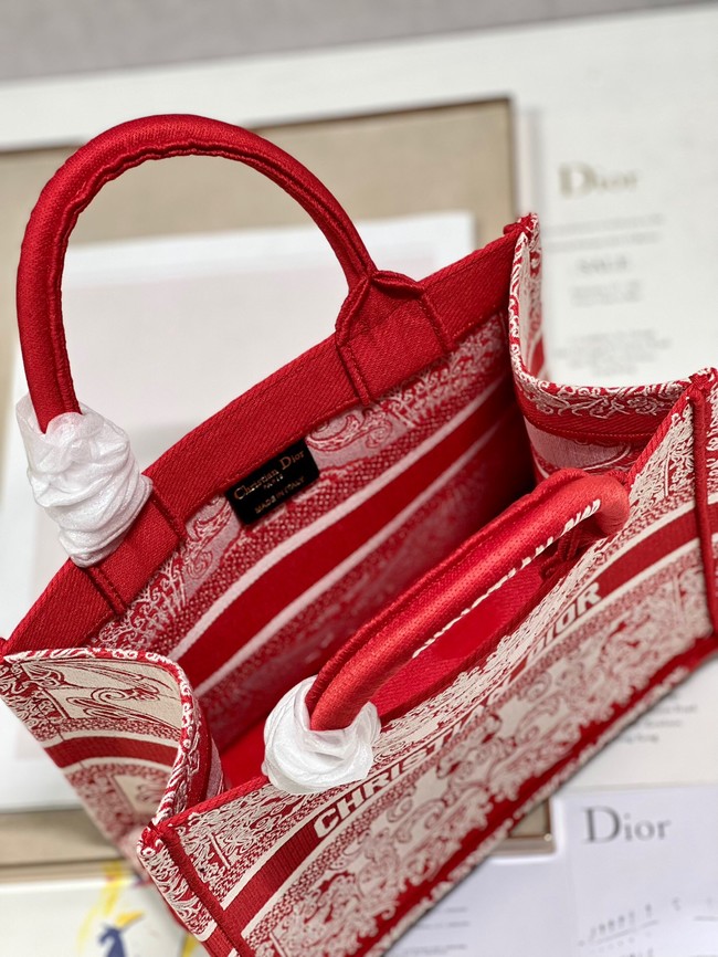 SMALL DIOR BOOK TOTE Embroidered M1265ZD