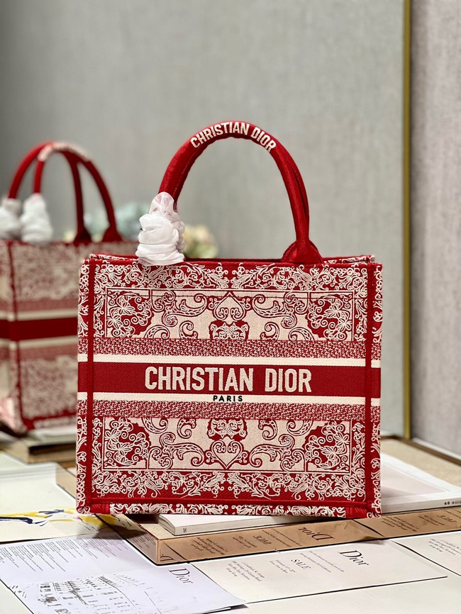 SMALL DIOR BOOK TOTE Embroidered M1265ZD