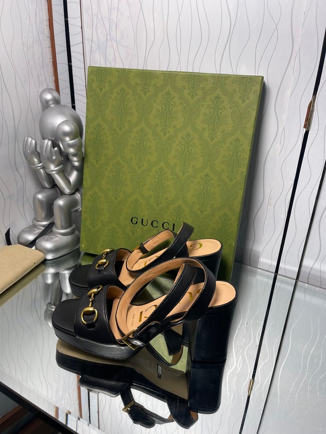 Gucci Womens platform sandal with Horsebit 93224-5