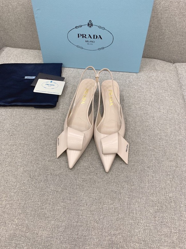 Prada Soft padded leather slingback pumps 93225-2