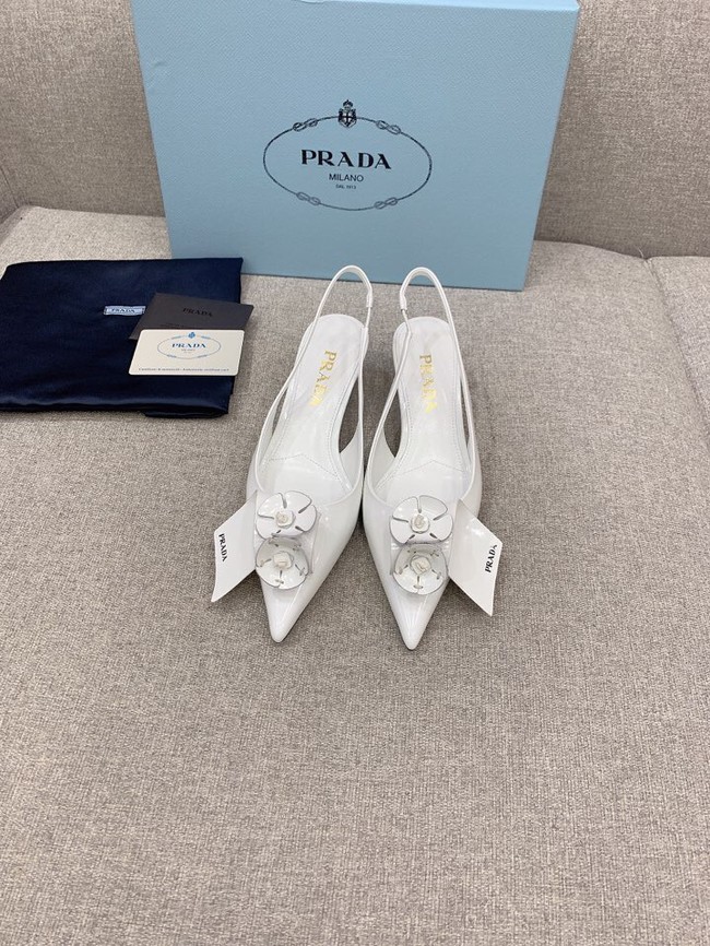 Prada Soft padded leather slingback pumps 93225-7