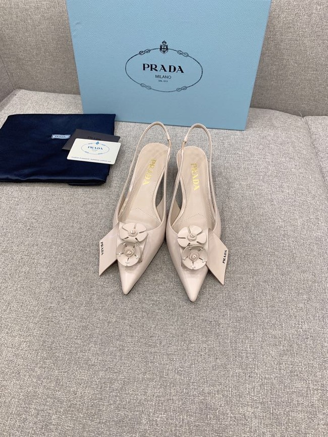 Prada Soft padded leather slingback pumps 93225-8