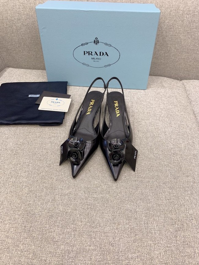 Prada Soft padded leather slingback pumps 93225-9