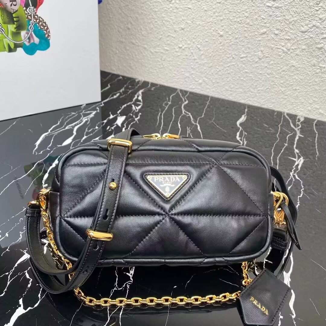 Prada Small nappa leather bag 1HH097 black