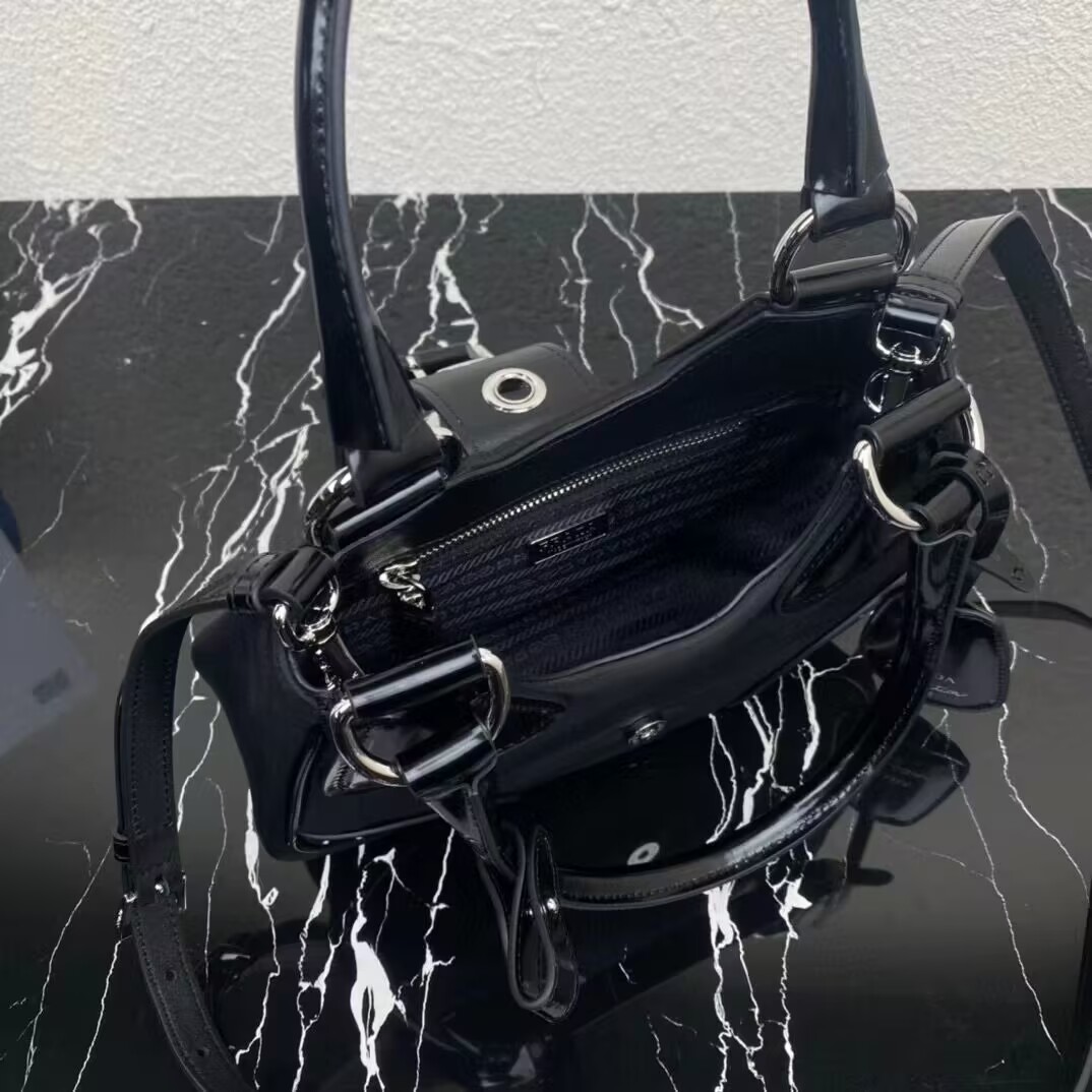 Prada Moon padded nappa-leather bag black