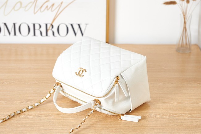 Chanel BOWLING BAG AS3740 white