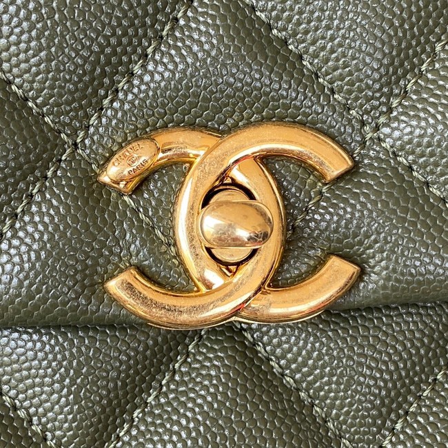 Chanel FLAP BAG AS3580 green