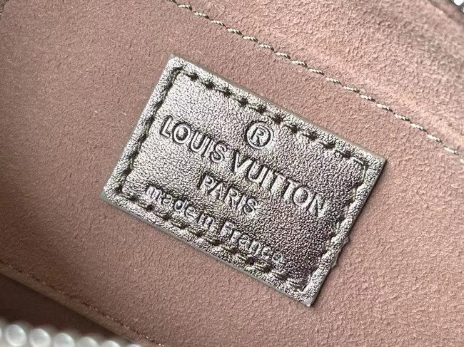 Louis Vuitton Leather M81828 silvery grey