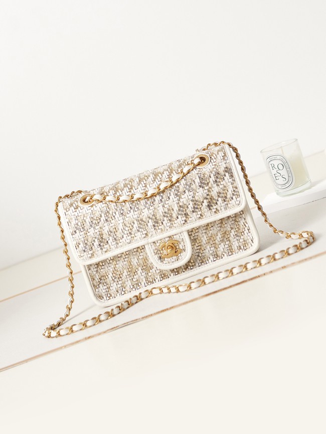 Chanel FLAP BAG AS3767 WHITE