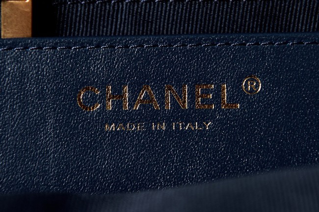 Chanel LARGE BOWLING BAG AS3741 Dark Blue