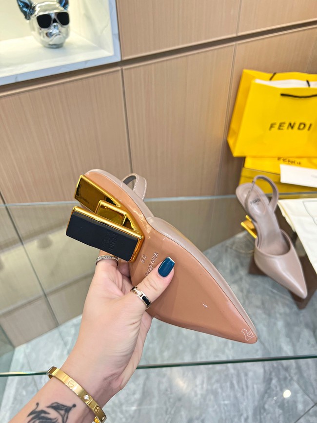 Fendi First leather high-heeled slingbacks 93254-4