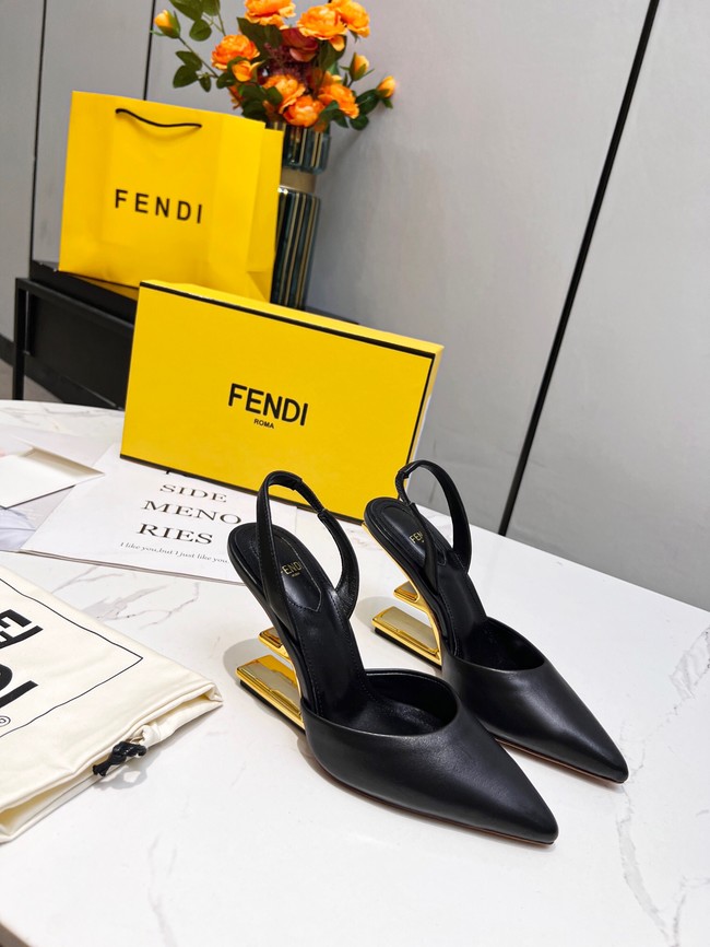 Fendi First leather high-heeled slingbacks 93254-5