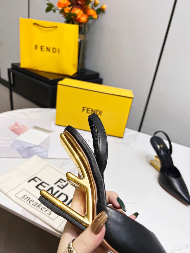 Fendi First leather high-heeled slingbacks 93254-5