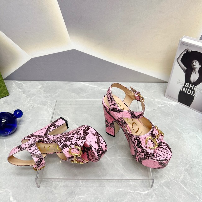 Gucci Womens platform sandal with Horsebit 93256-2