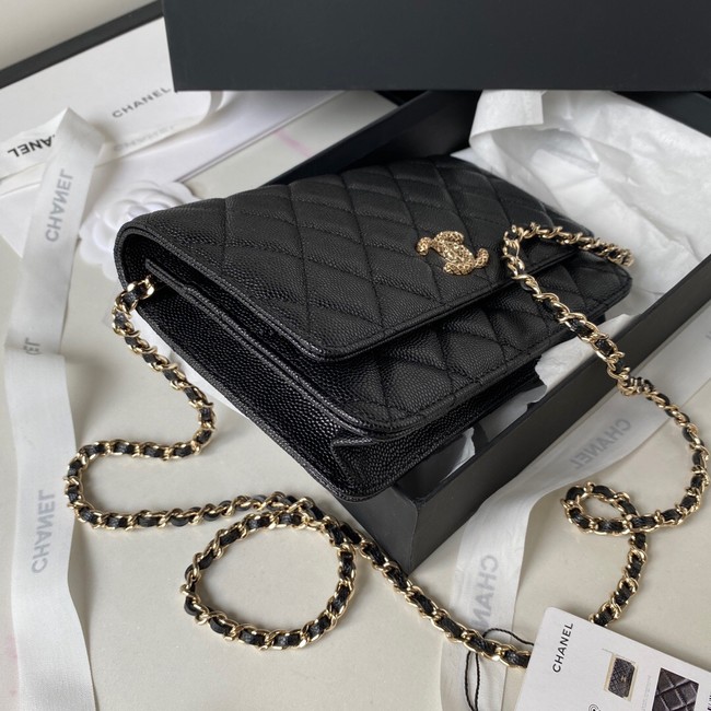 CHANEL WALLET ON CHAIN AP3180 black