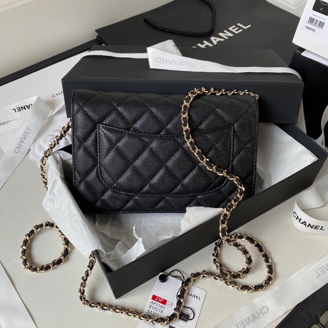 CHANEL WALLET ON CHAIN AP3180 black