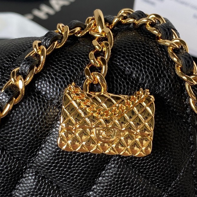 CHANEL WALLET ON CHAIN AP3318 black