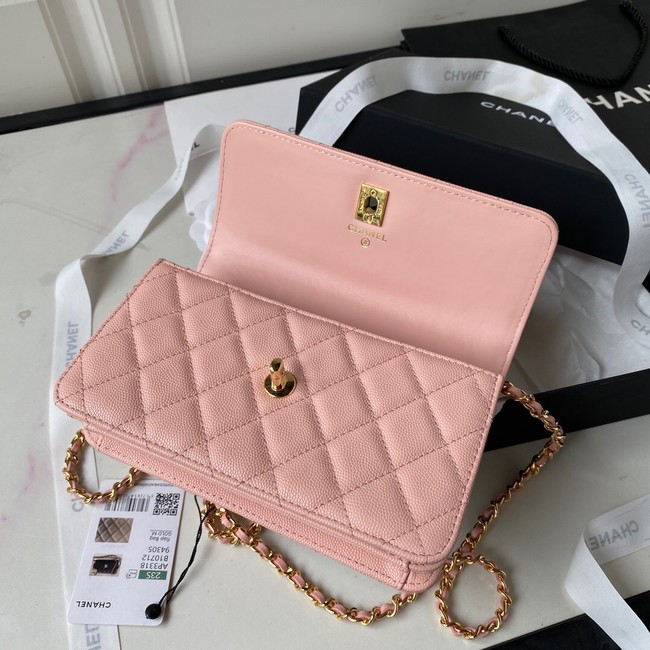 CHANEL WALLET ON CHAIN AP3318 pink