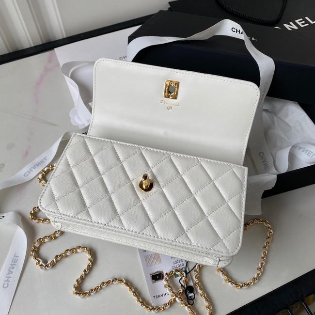 CHANEL WALLET ON CHAIN AP3318 white