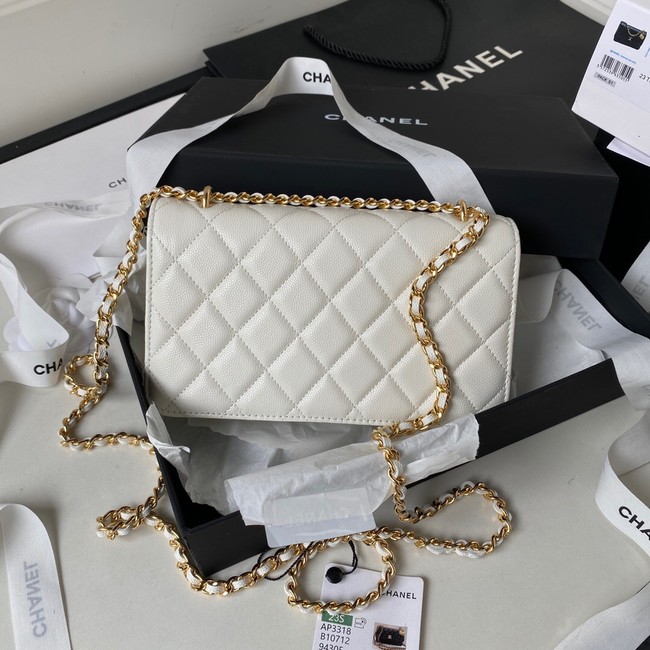 CHANEL WALLET ON CHAIN AP3318 white