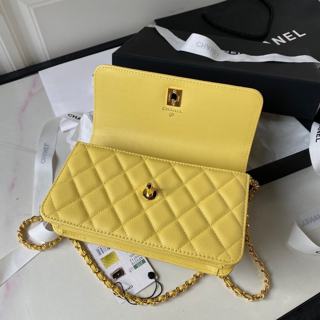 CHANEL WALLET ON CHAIN AP3318 yellow