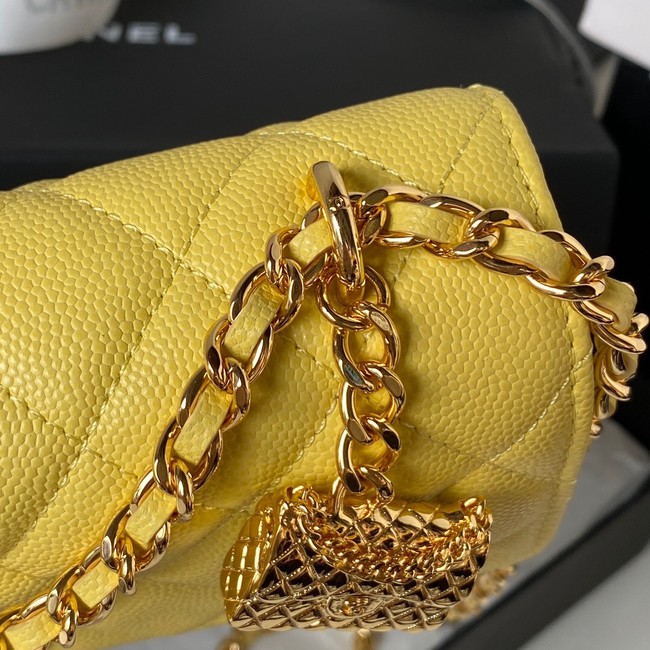 CHANEL WALLET ON CHAIN AP3318 yellow