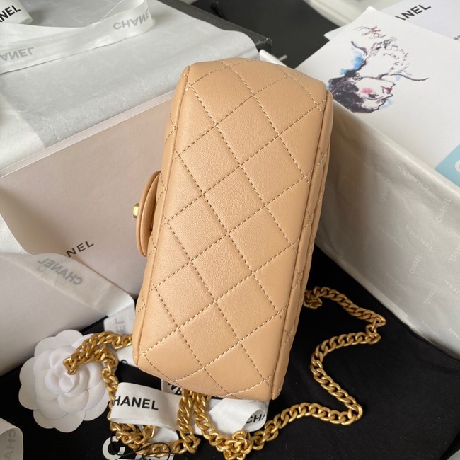 Chanel MINI FLAP BAG AS4040 apricot