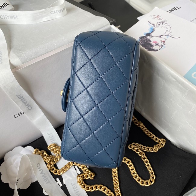 Chanel MINI FLAP BAG AS4040 blue