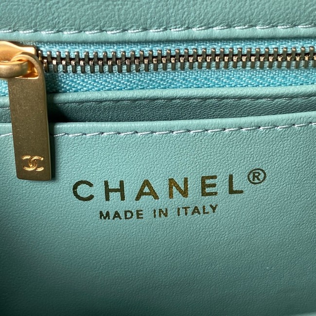 Chanel MINI FLAP BAG AS4040 light blue