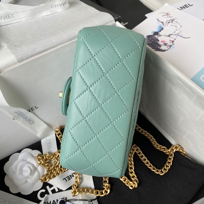 Chanel MINI FLAP BAG AS4040 light blue